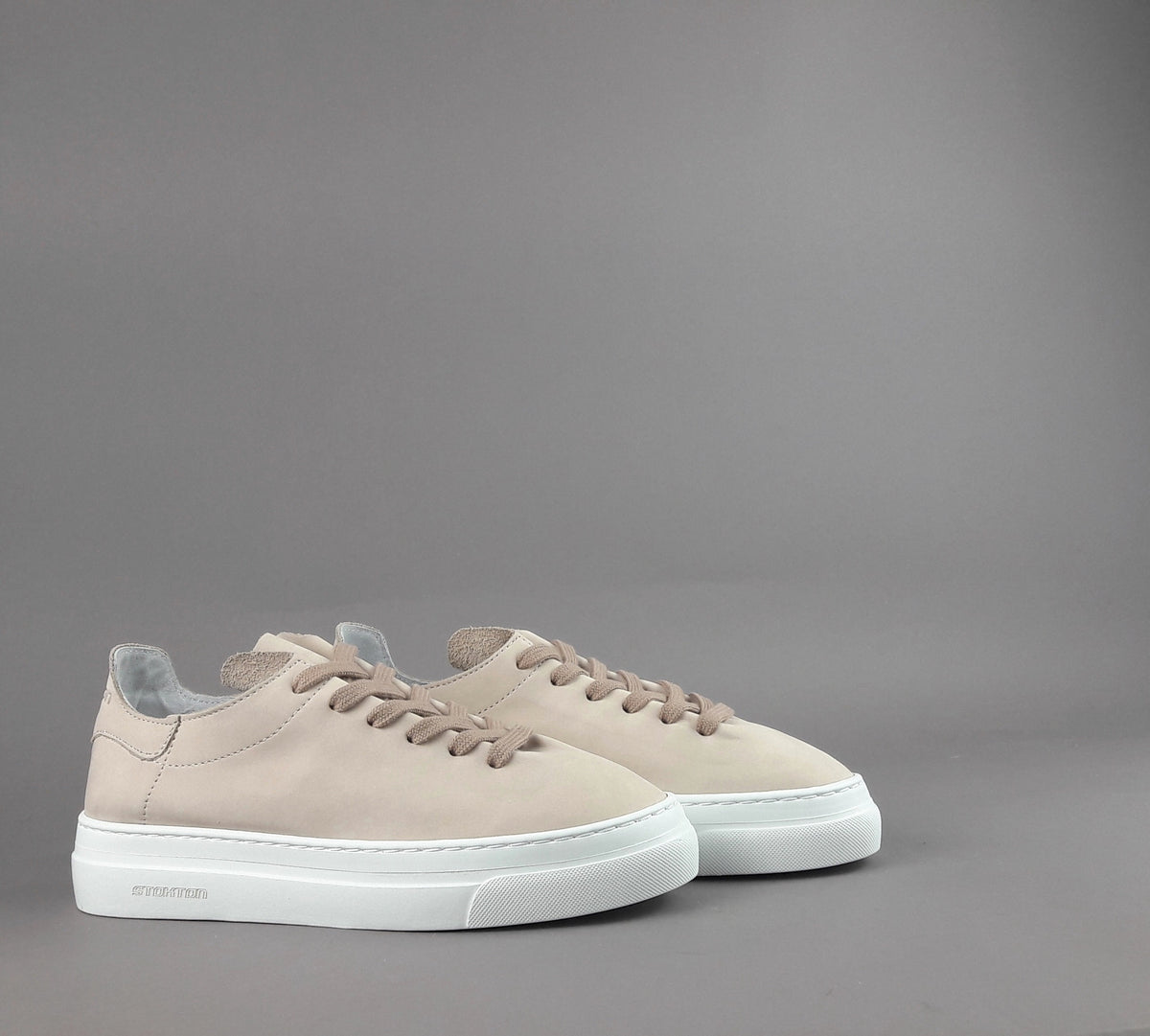 Stokton Sneakers Donna Nabuk Beige Naturale