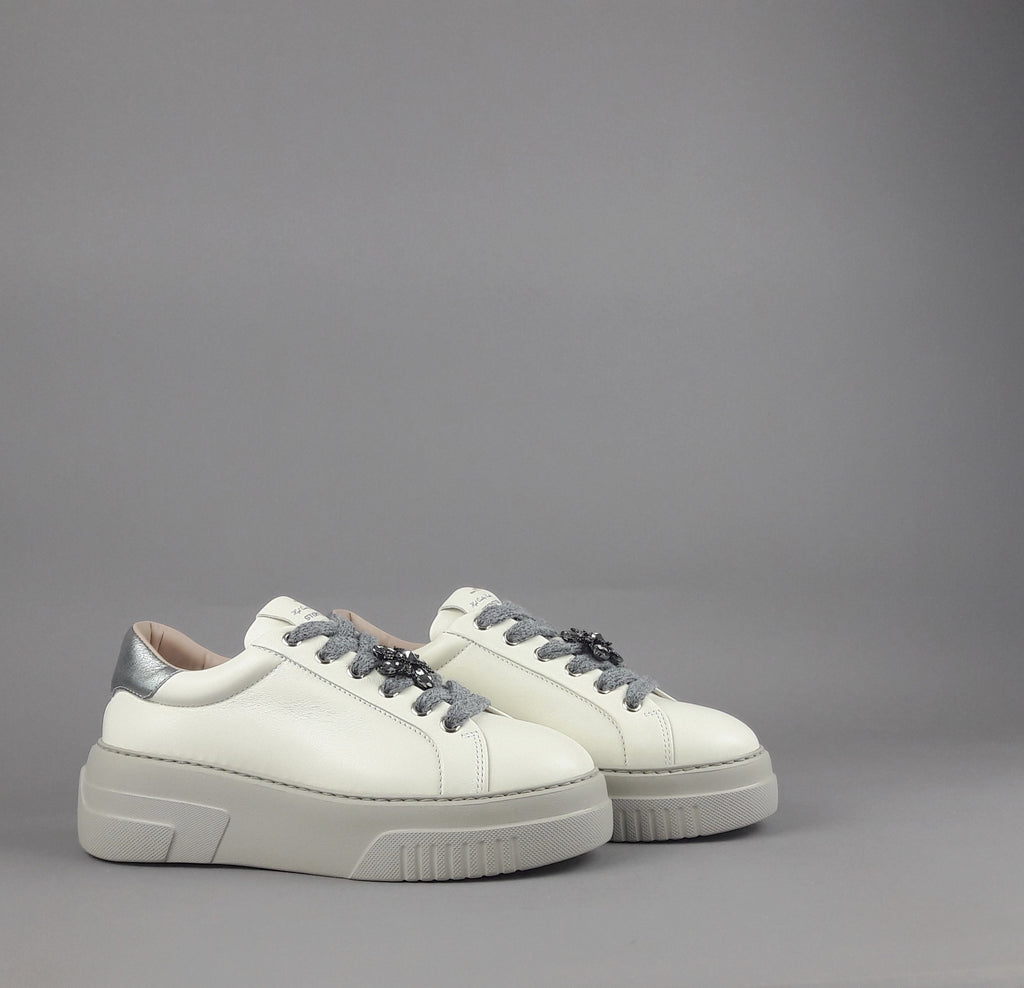 Stokton Sneakers Donna Pelle Avorio