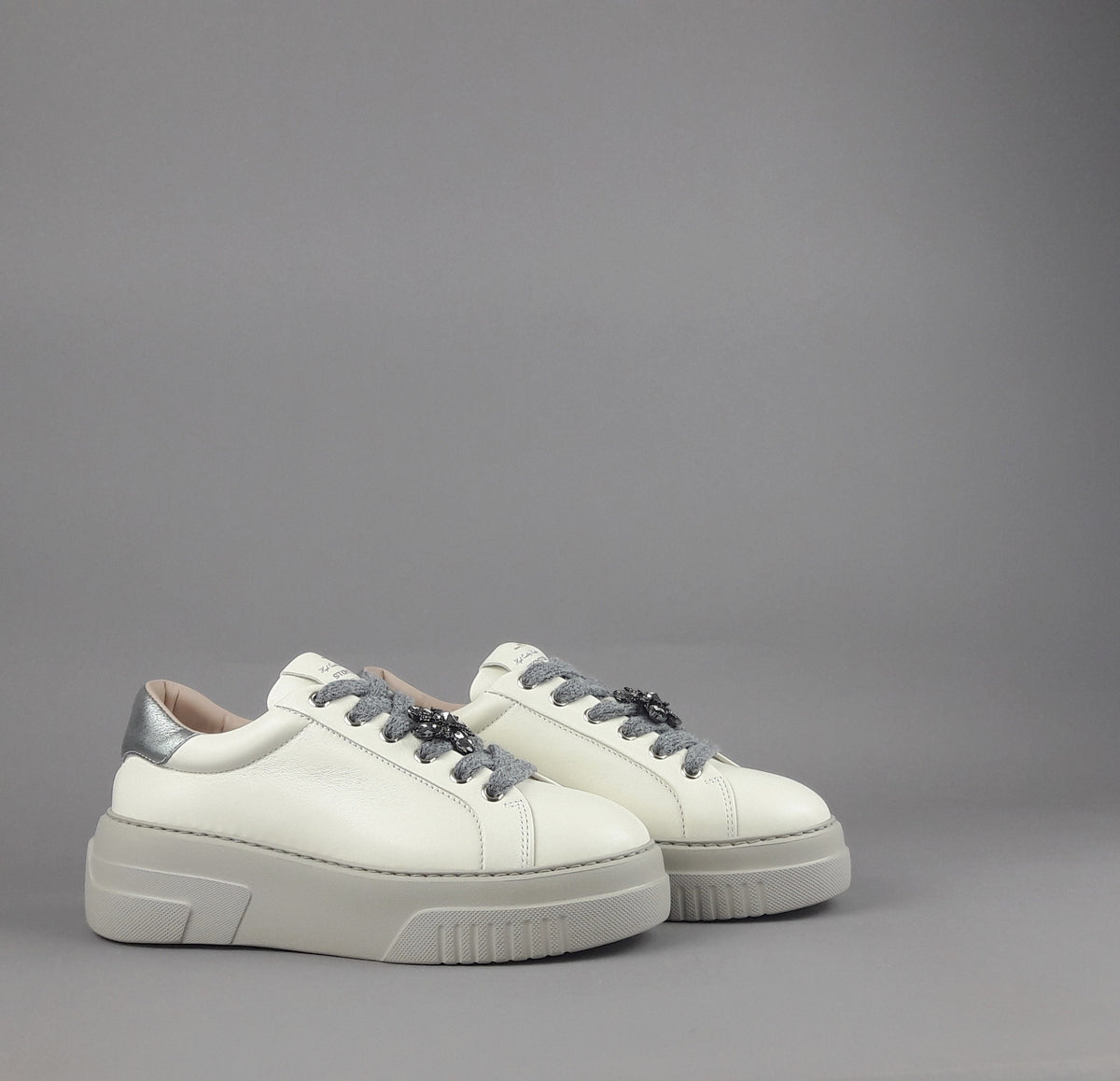 Stokton Sneakers Donna Pelle Avorio