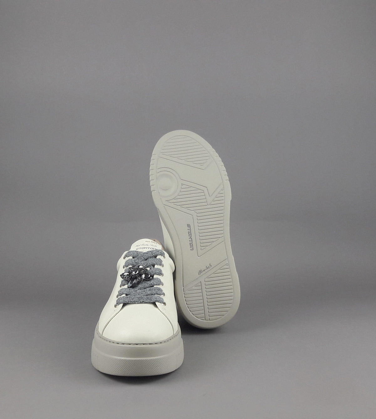 Stokton Sneakers Donna Pelle Avorio
