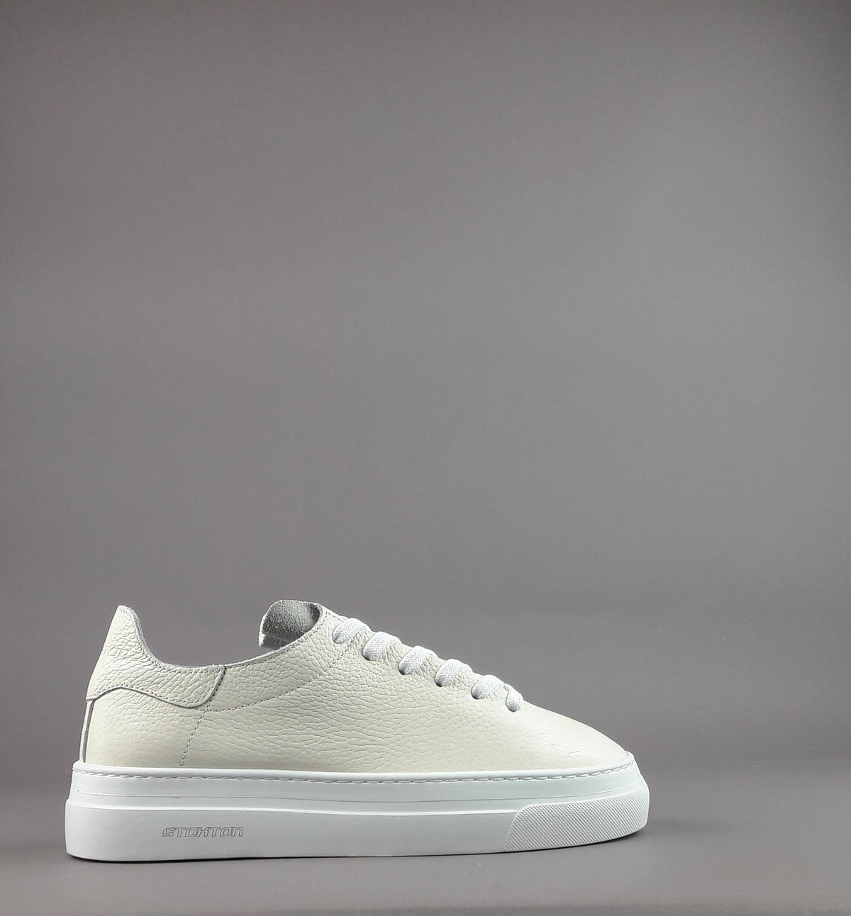 Stokton Sneakers Donna Pelle Martellata Avorio