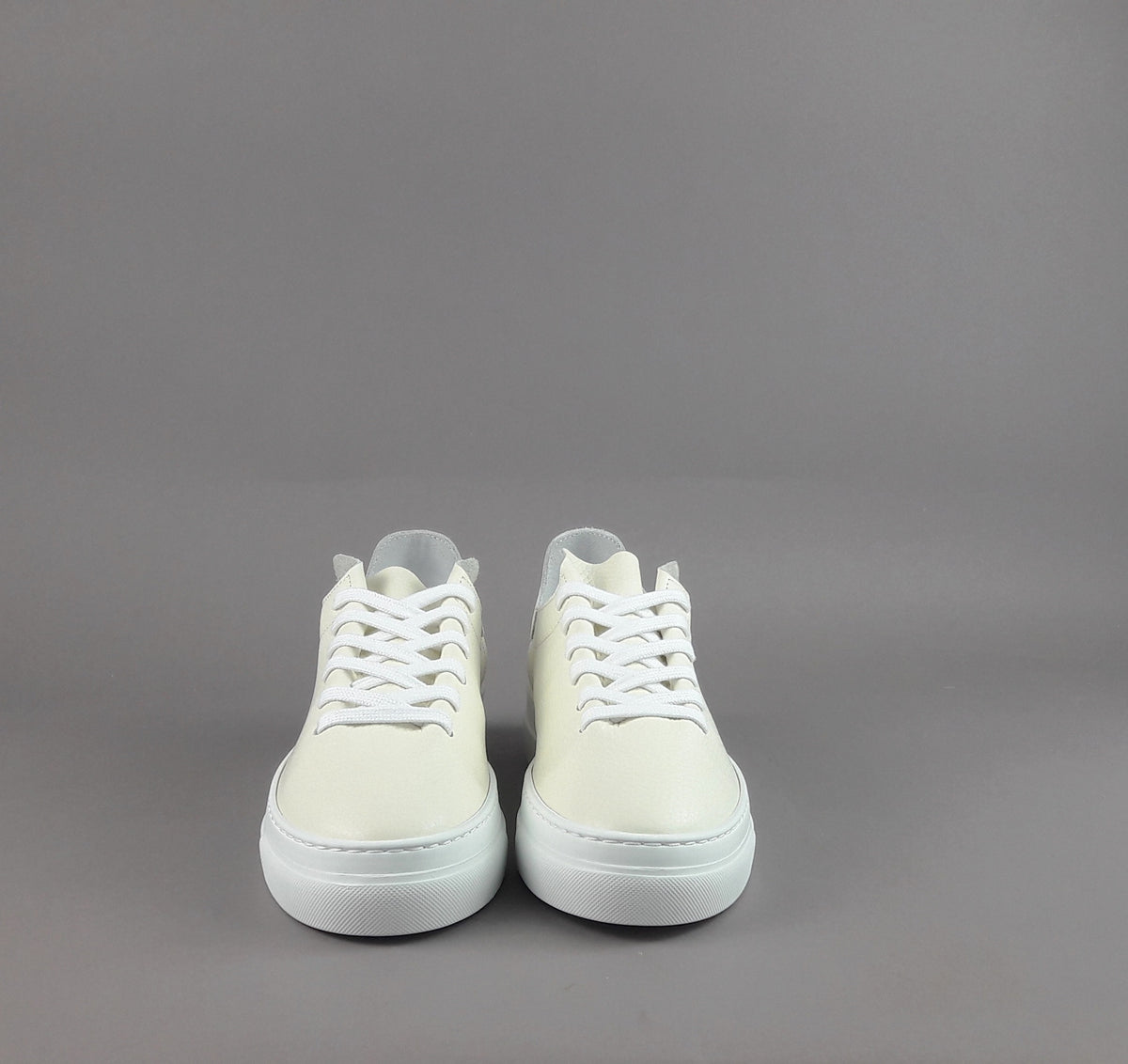Stokton Sneakers Donna Pelle Martellata Avorio