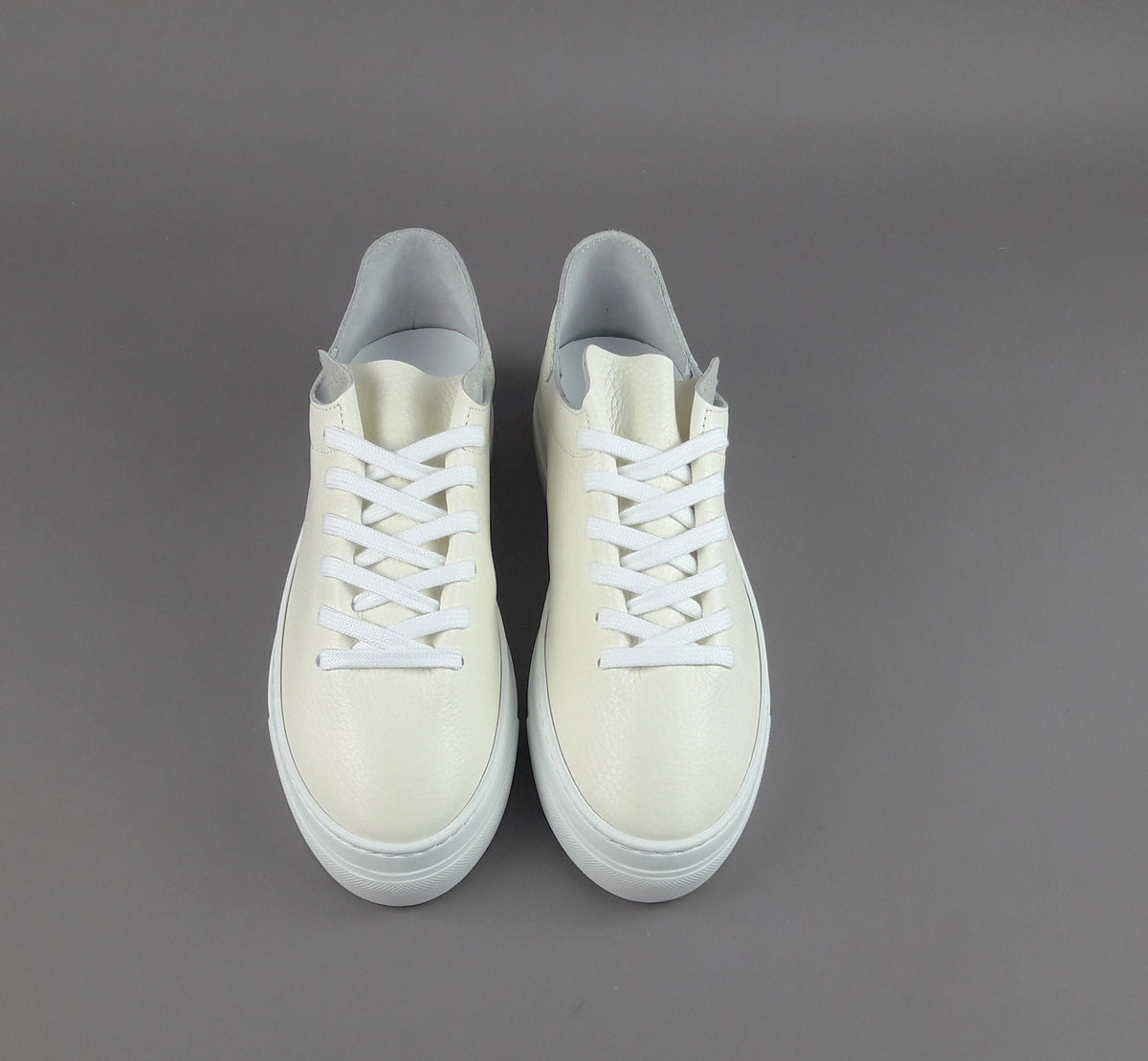 Stokton Sneakers Donna Pelle Martellata Avorio