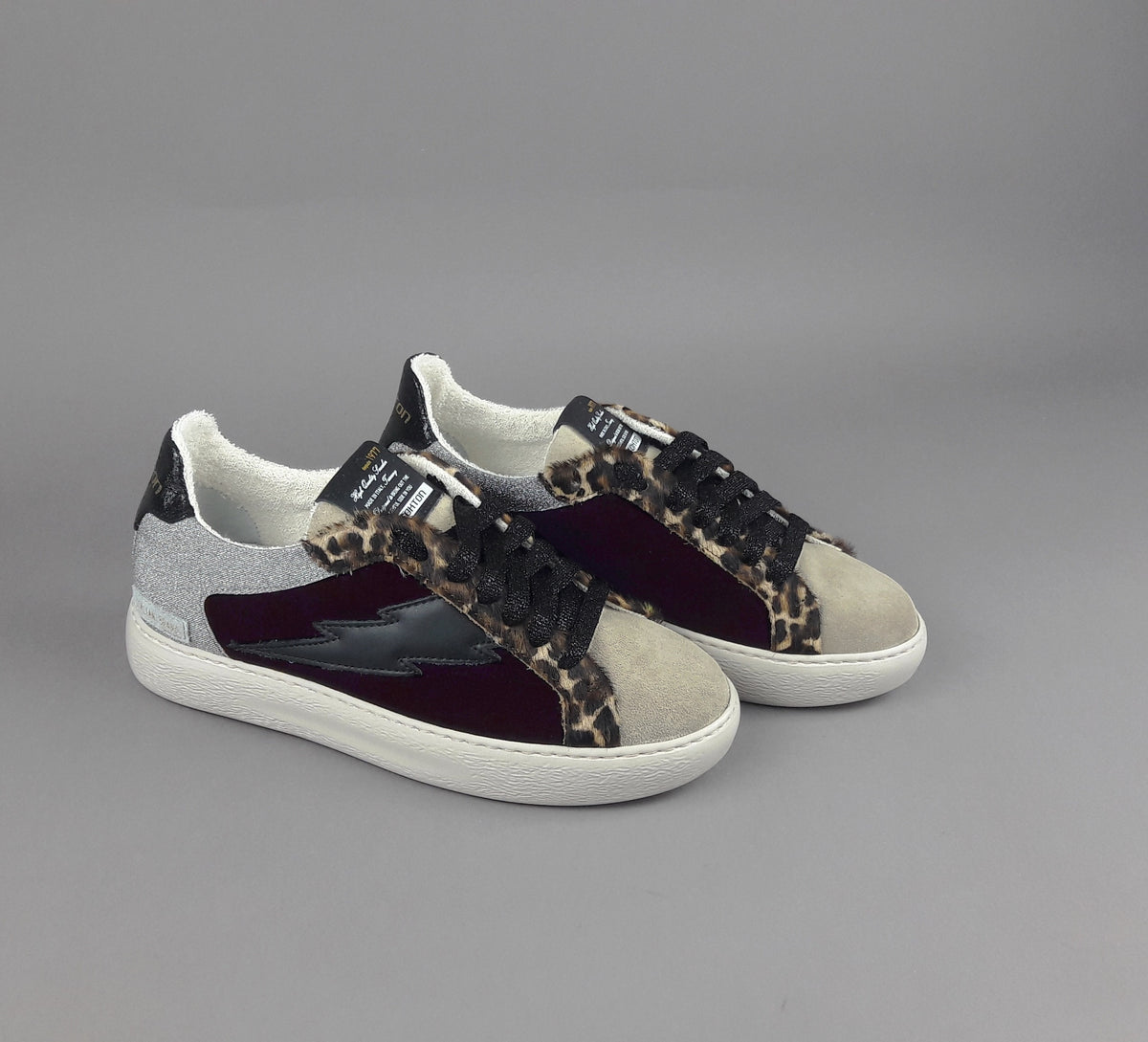 Stokton Sneakers Donna Velluto Bordeaux