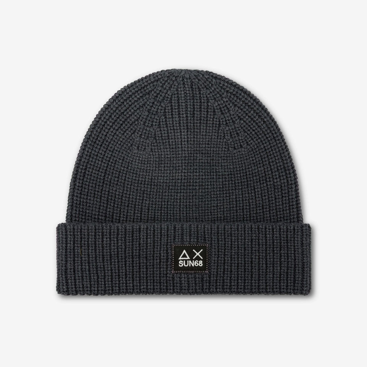 Sun 68 Cappello Unisex Misto Lana Grigio Scuro