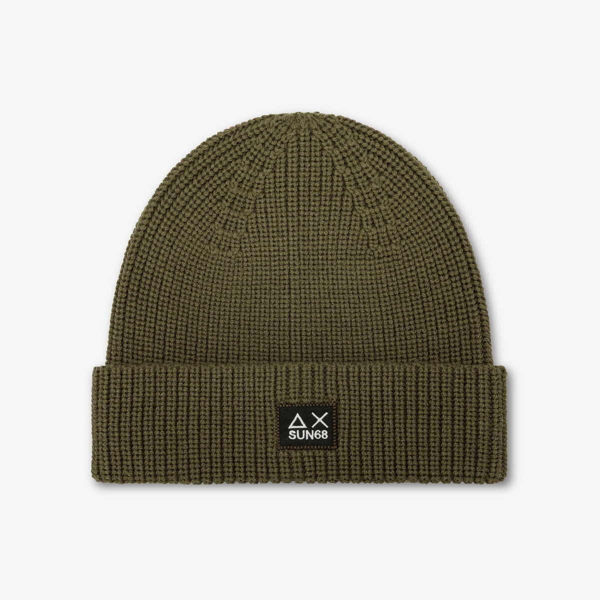 Sun 68 Cappello Unisex Misto Lana Verde Militare