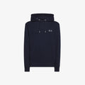 Sun 68 Felpa Cappuccio Uomo Cotone Blu Scuro