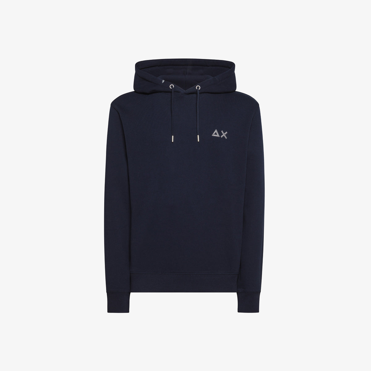 Sun 68 Felpa Cappuccio Uomo Cotone Blu Scuro