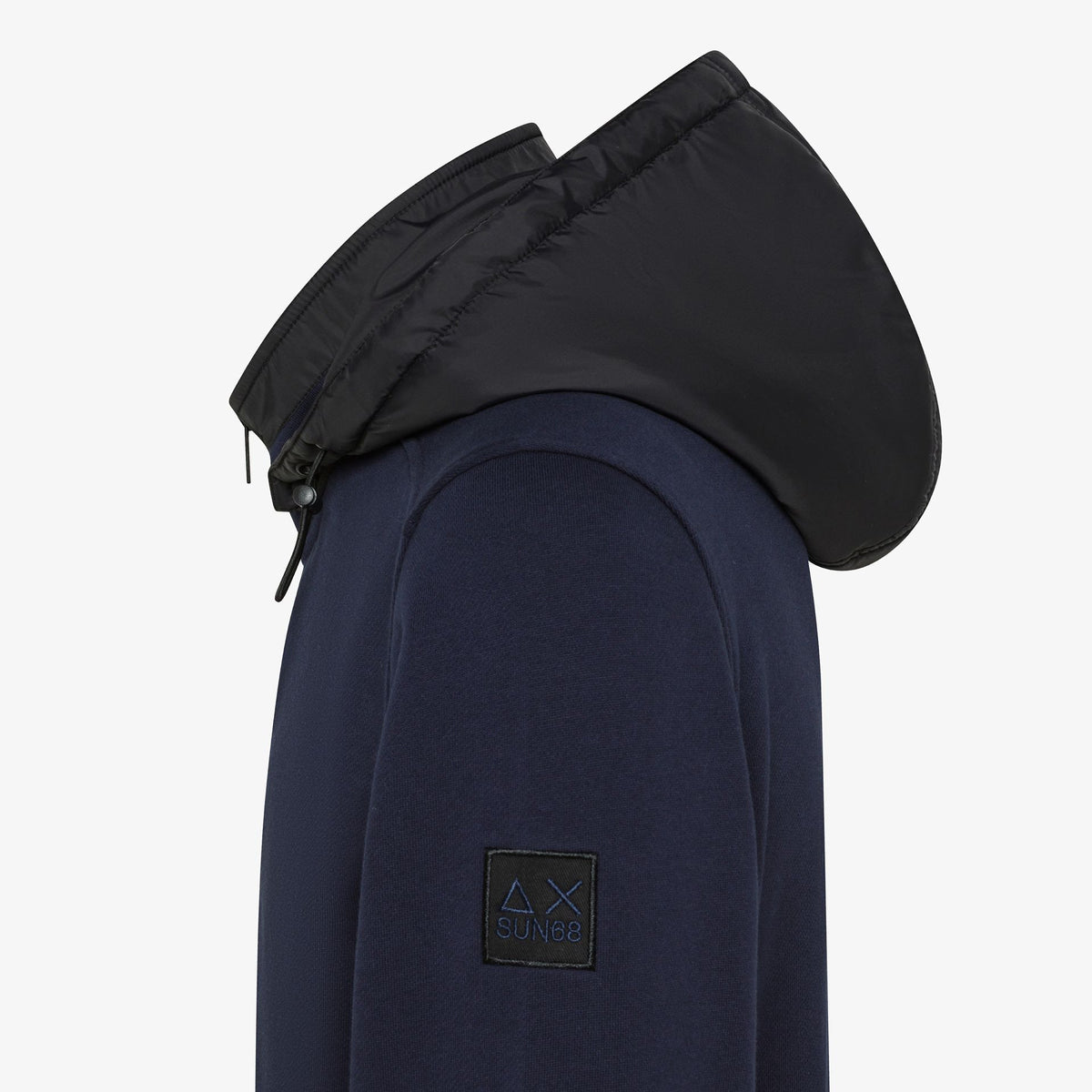 Sun 68 Felpa Giacca Uomo Misto Cotone Blu Scuro