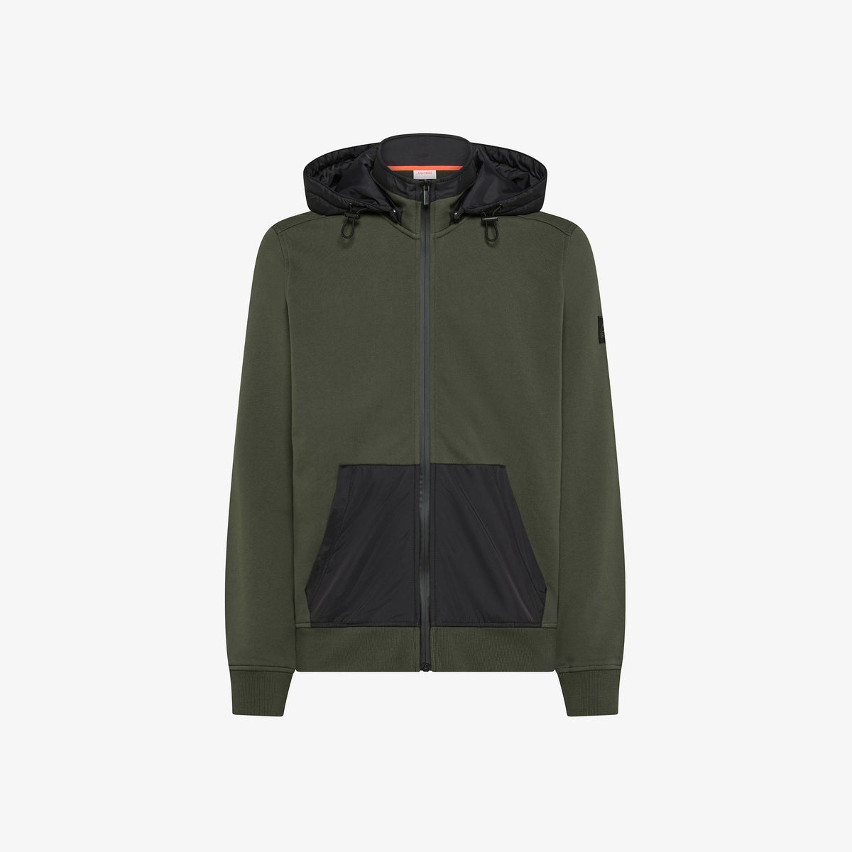 Sun 68 Felpa Giacca Uomo Misto Cotone Verde Militare