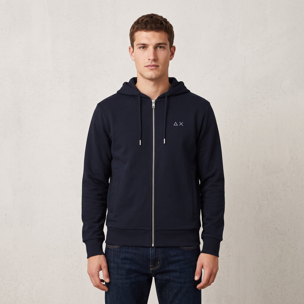 Sun 68 Felpa Uomo Blu Scuro