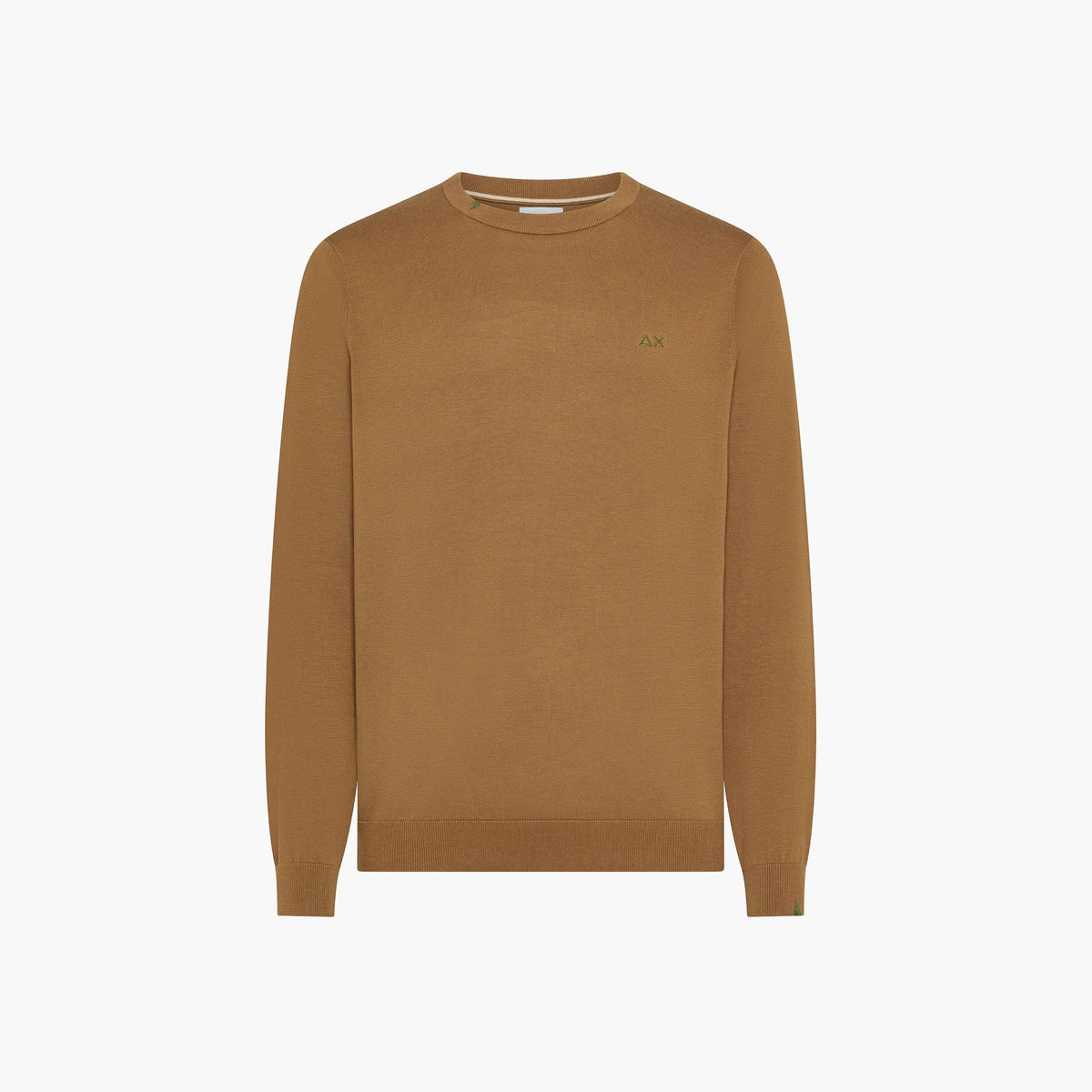 Sun 68 Maglia Uomo Girocollo Cotone Marrone Chiaro
