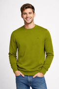 Sun 68 Maglia Uomo Girocollo Cotone Verde Militare Tenue