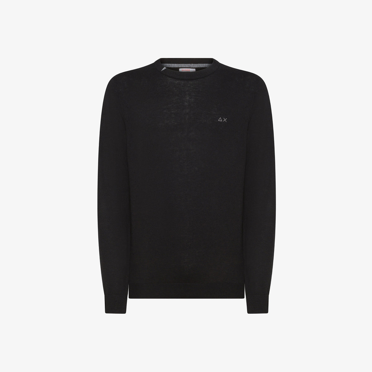 Sun 68 Maglia Uomo Girocollo Misto Lana Nero