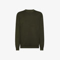 Sun 68 Maglia Uomo Lana Verde Militare Scuro