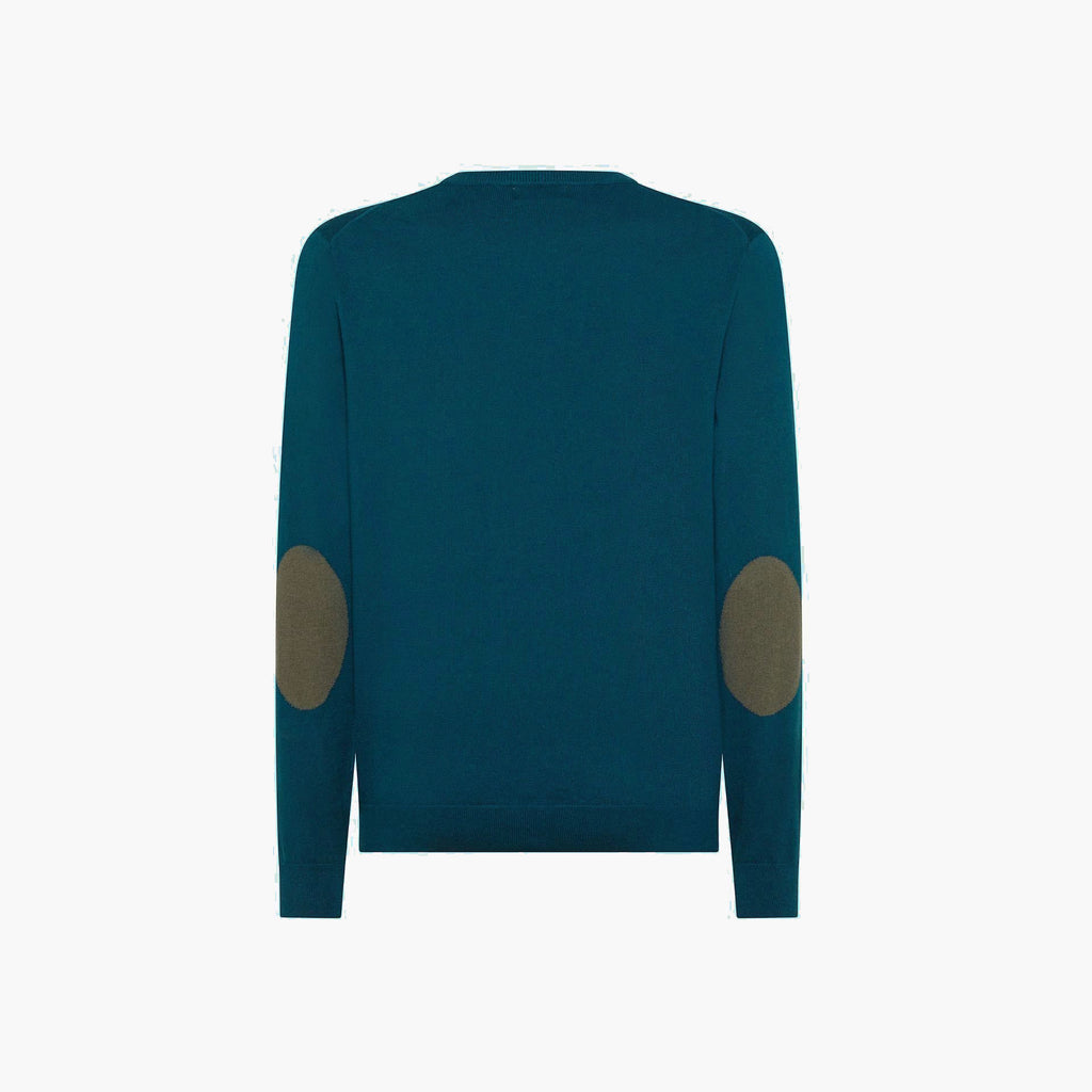 Sun 68 Maglia Uomo Misto Lana Blu Petrolio