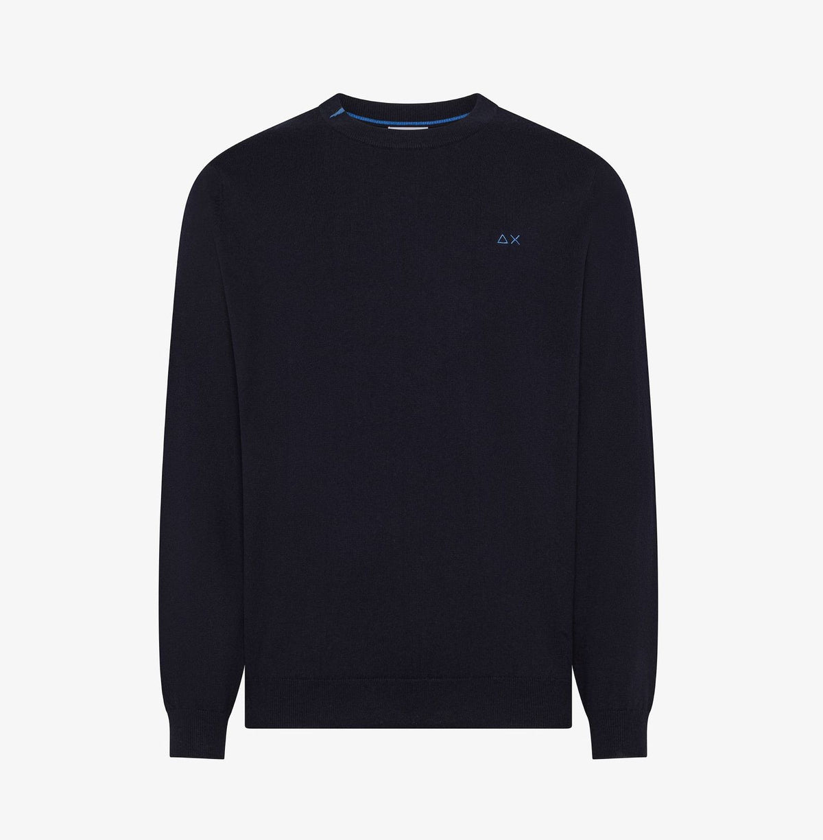 Sun 68 Maglia Uomo Misto Lana Blu Scuro