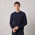 Sun 68 Maglia Uomo Misto Lana Blu Scuro