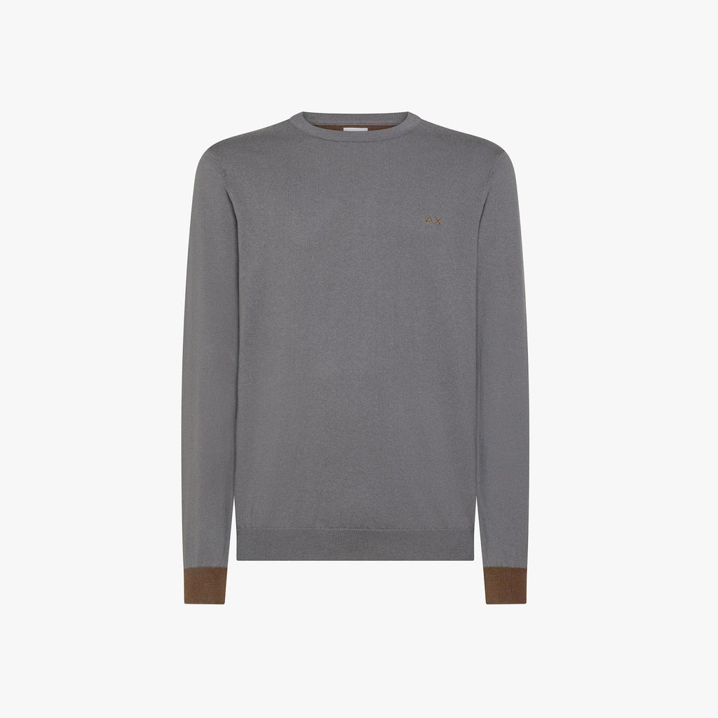 Sun 68 Maglia Uomo Misto Lana Grigio