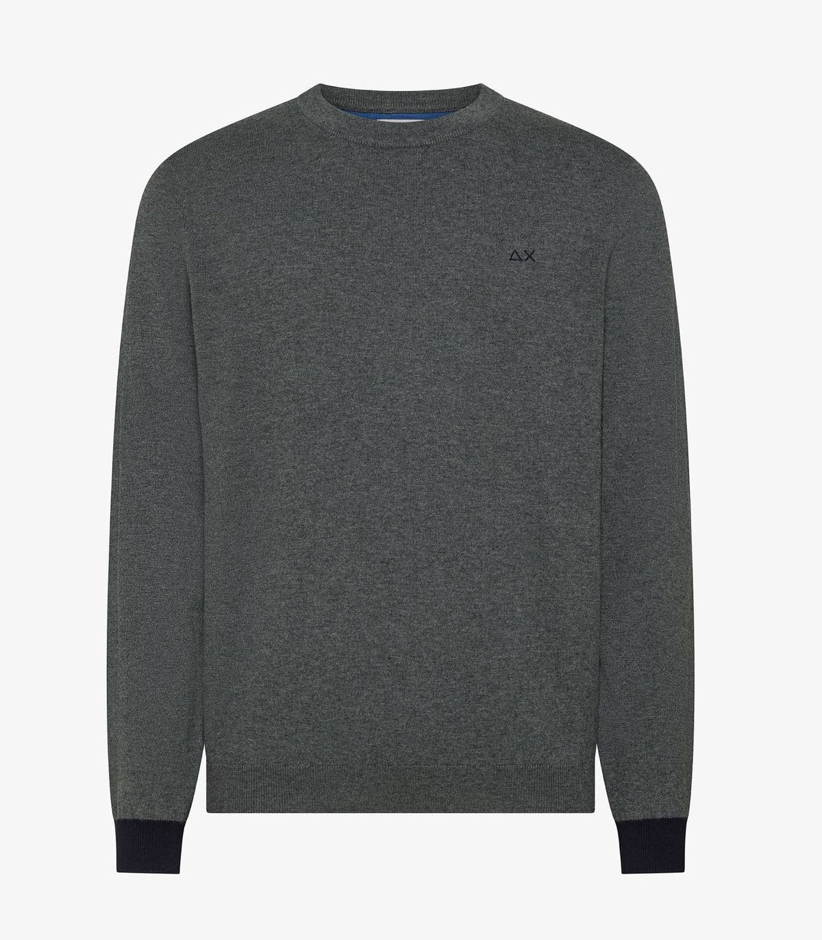 Sun 68 Maglia Uomo Misto Lana Grigio Scuro