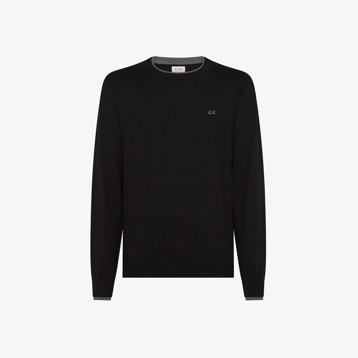 Sun 68 Maglia Uomo Misto Lana Nero