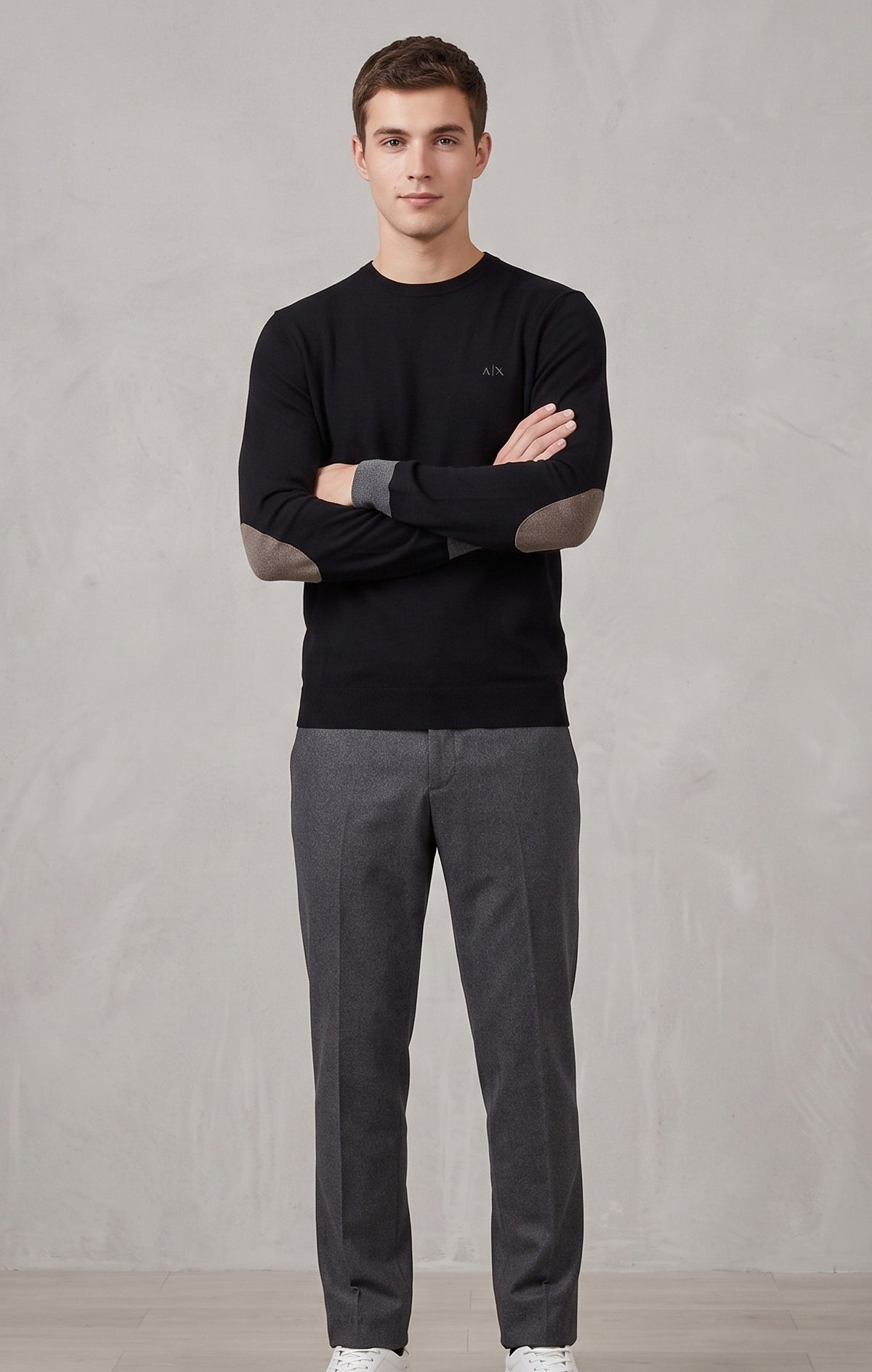 Sun 68 Maglia Uomo Misto Lana Nero