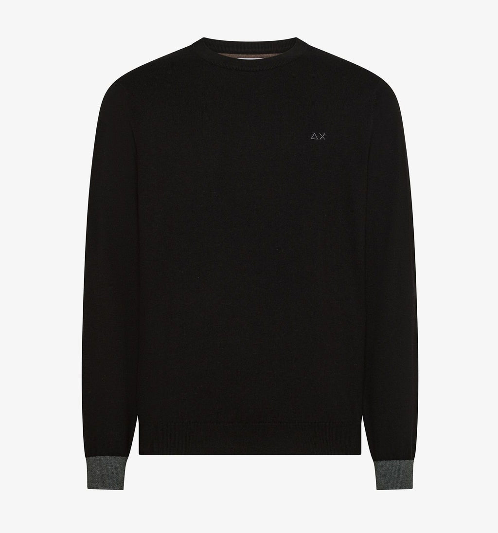 Sun 68 Maglia Uomo Misto Lana Nero
