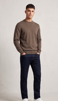 Sun 68 Maglia Uomo Misto Lana Talpa Scuro