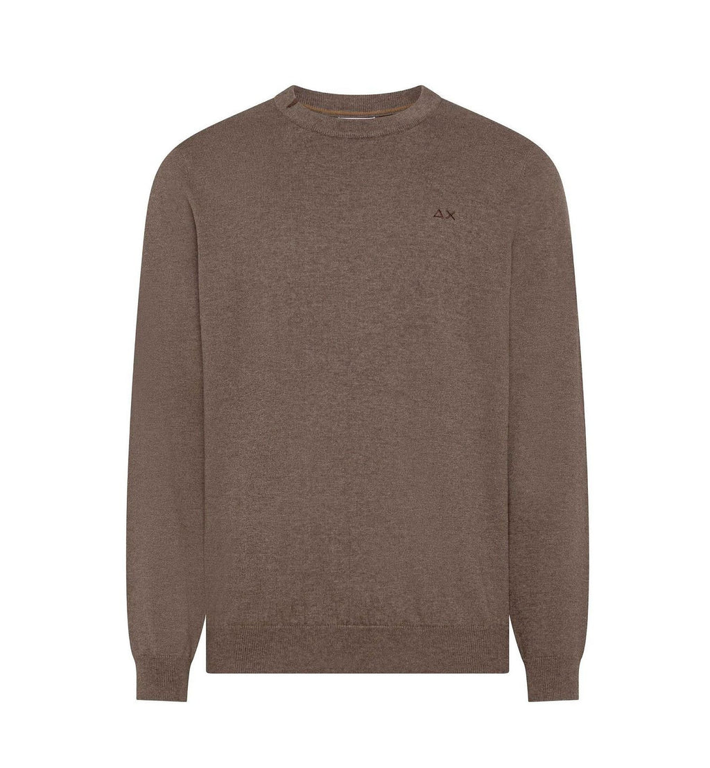 Sun 68 Maglia Uomo Misto Lana Talpa Scuro