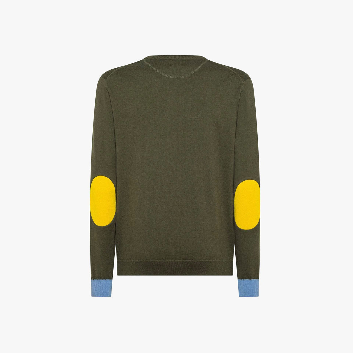 Sun 68 Maglia Uomo Misto Lana Verde Militare