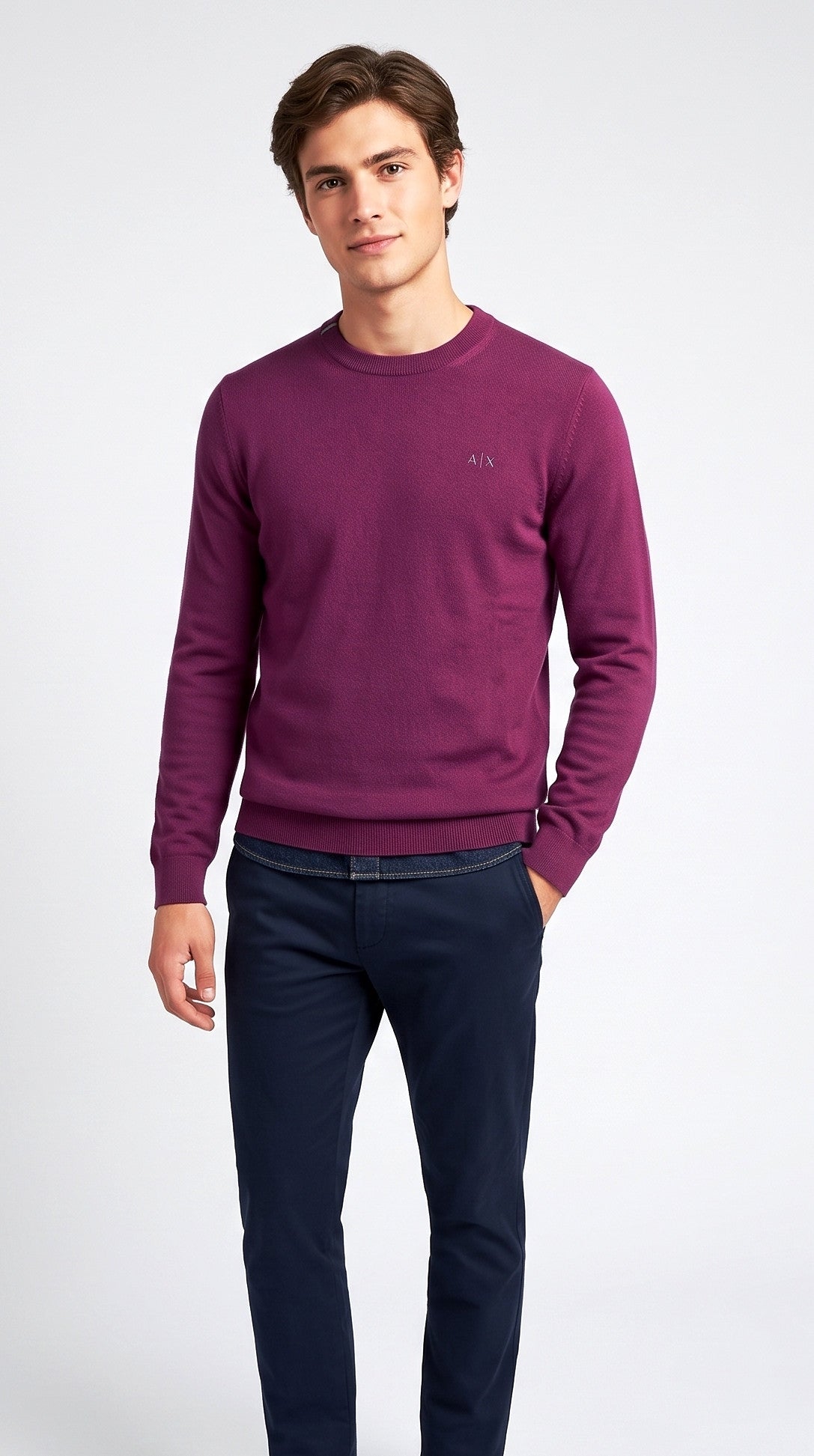 Sun 68 Maglia Uomo Misto Lana Wine