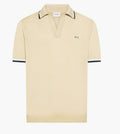 Sun 68 Polo In Maglia Di Cotone Uomo Girocollo Beige