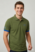 Sun 68 Polo Uomo Big Logo Fluo Verde Militare