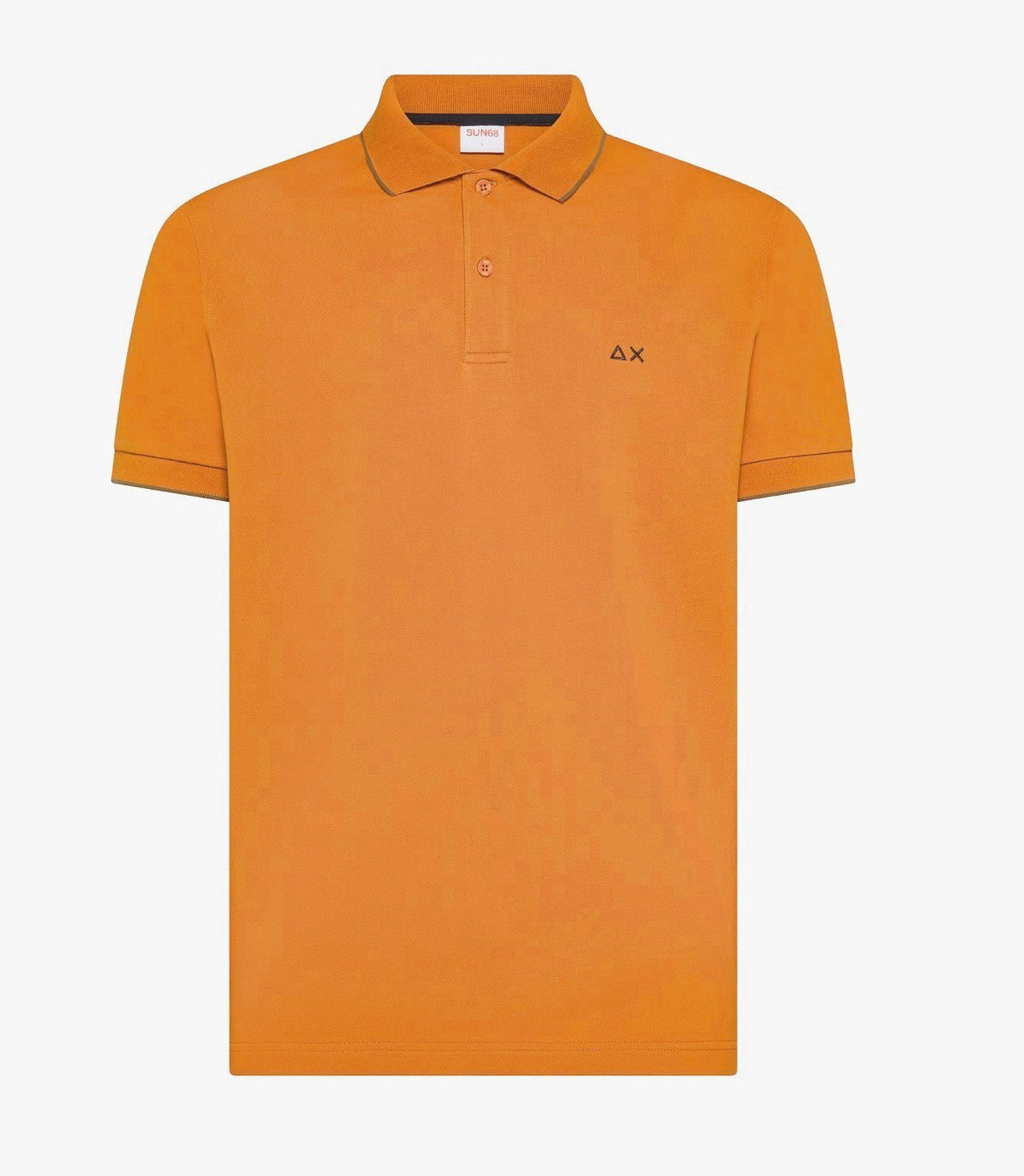 Sun 68 Polo Uomo Small Stripes Arancione