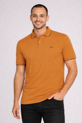 Sun 68 Polo Uomo Small Stripes Arancione