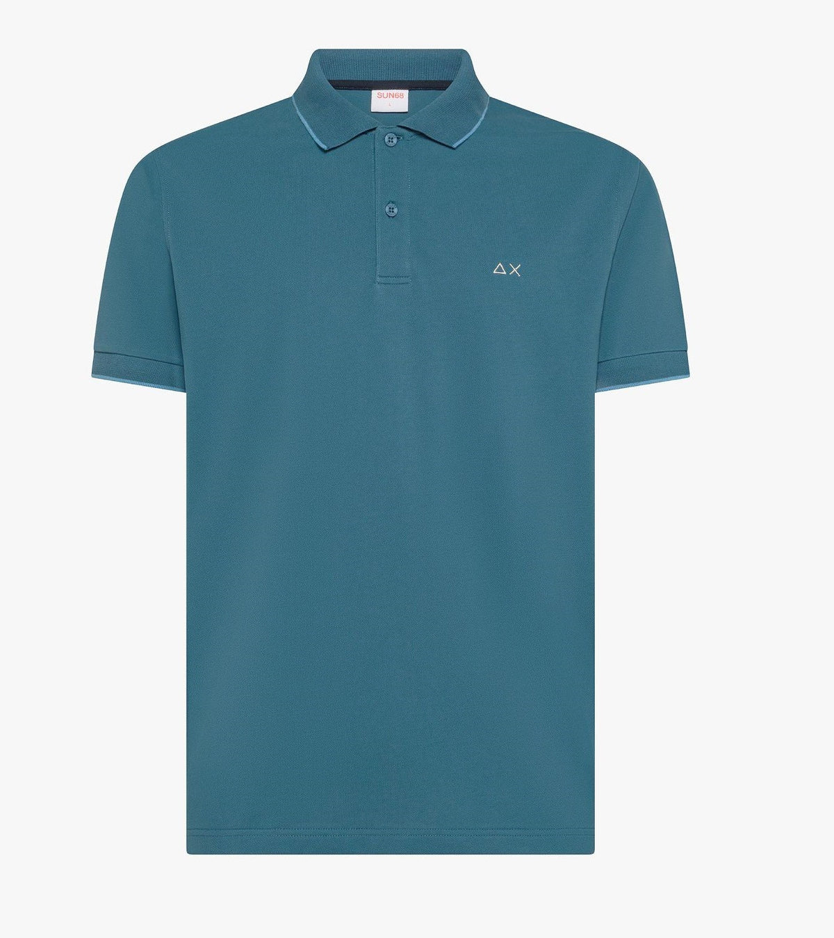 Sun 68 Polo Uomo Small Stripes Avion Scuro