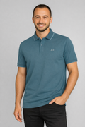 Sun 68 Polo Uomo Small Stripes Avion Scuro