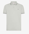Sun 68 Polo Uomo Small Stripes Grigio Chiaro