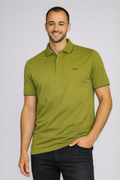 Sun 68 Polo Uomo Small Stripes Verde Oliva