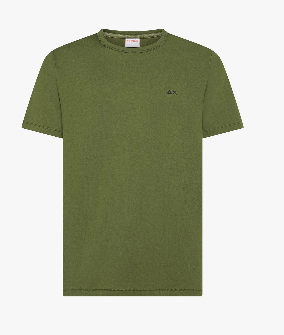 Sun 68 T-Shirt Uomo Cotone Verde Militare