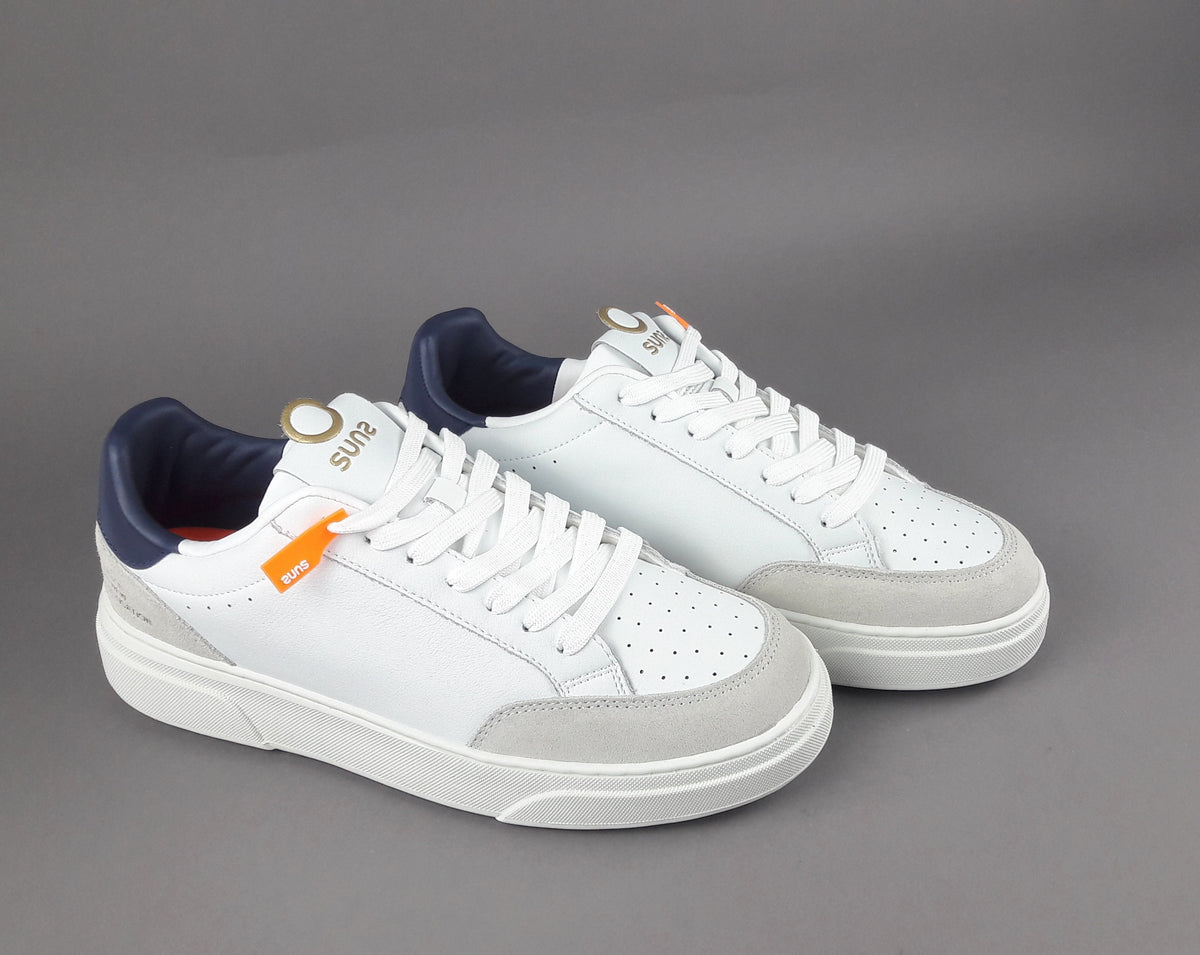 Suns Sneakers Uomo Camoscio E Pelle Con PU Bianco