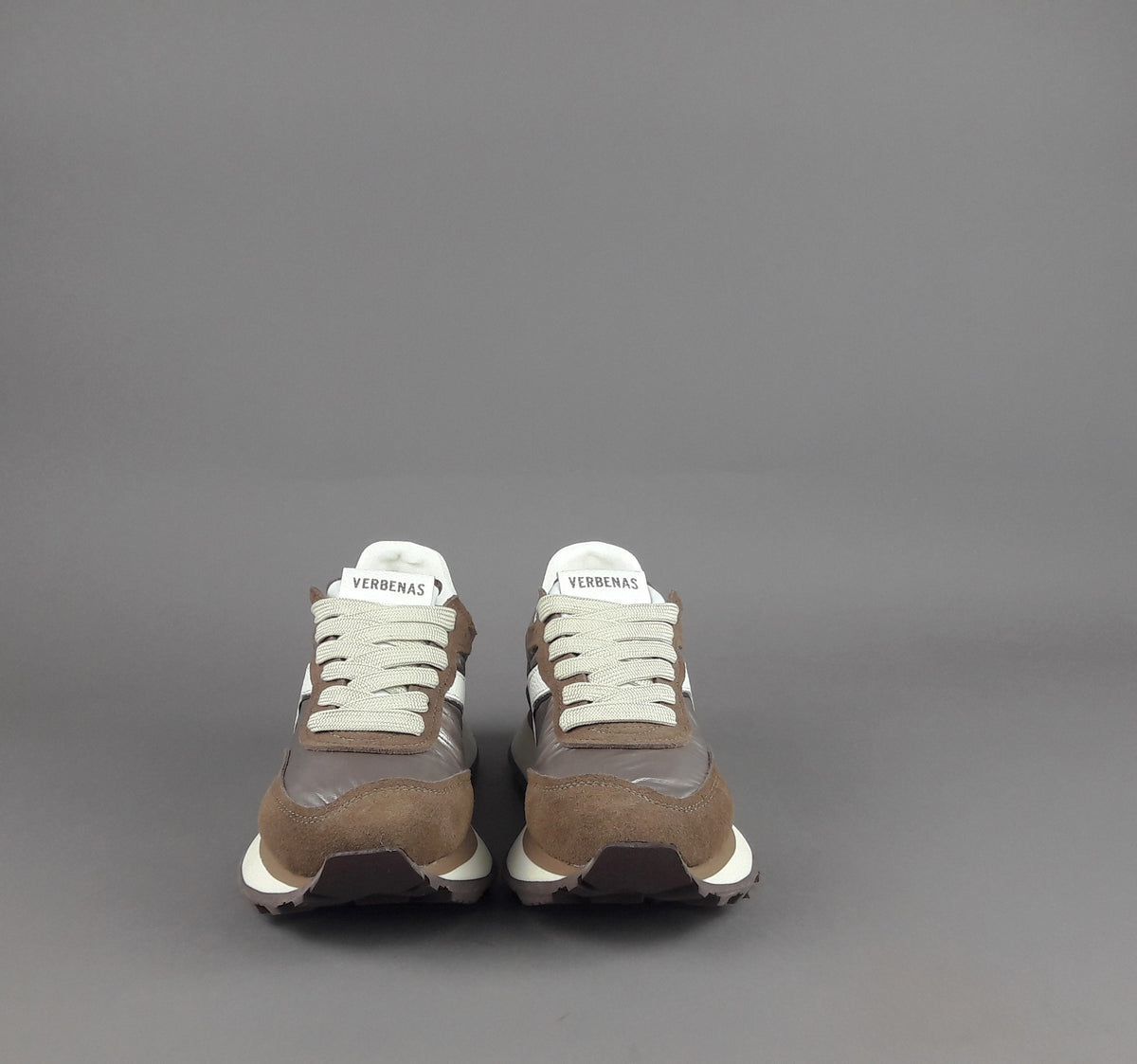 Verbenas Sneakers Donna Camoscio Tela Marrone