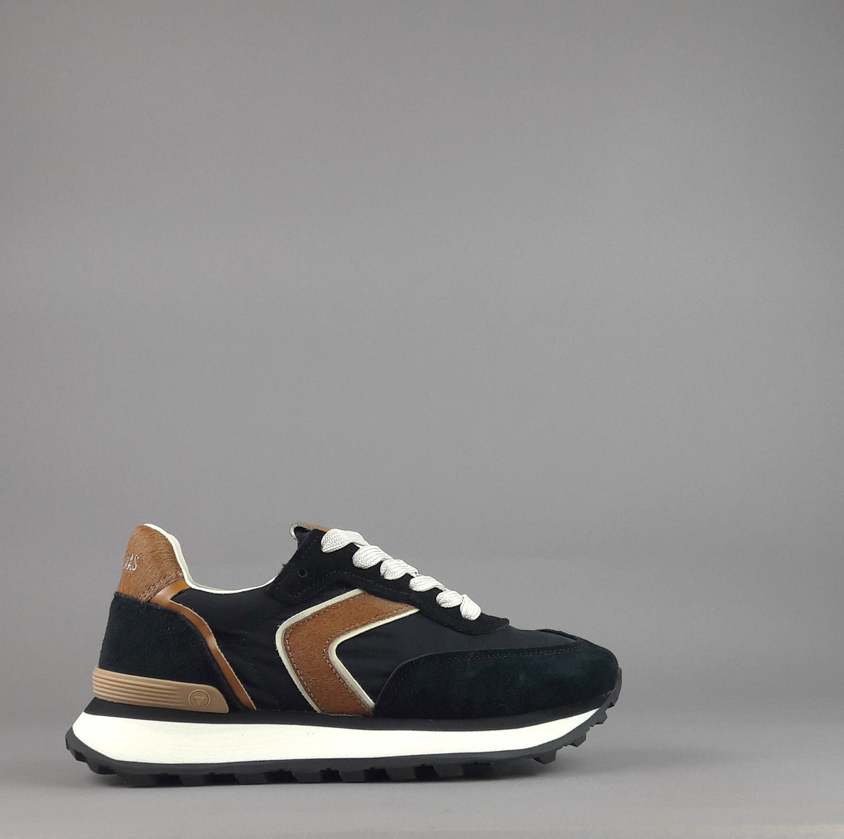 Verbenas Sneakers Donna Camoscio Tela Nero