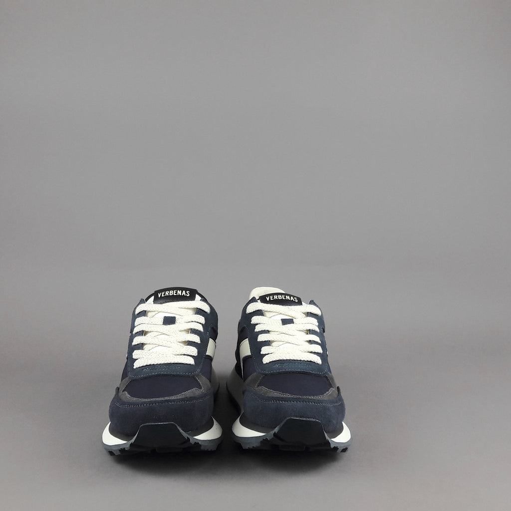 Verbenas Sneakers Uomo Camoscio Tela Blu Scuro