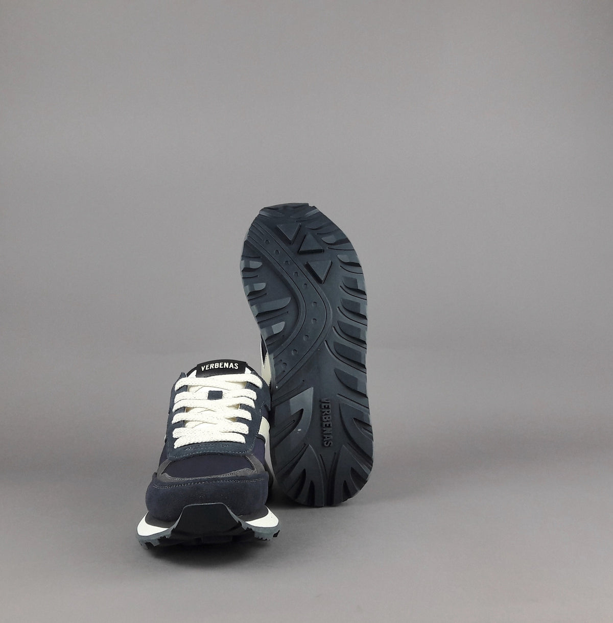 Verbenas Sneakers Uomo Camoscio Tela Blu Scuro