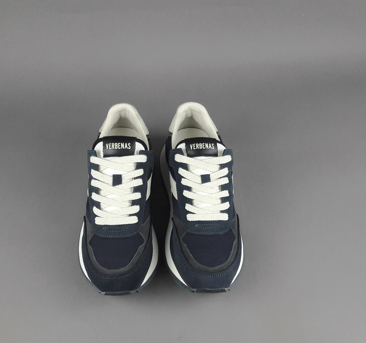 Verbenas Sneakers Uomo Camoscio Tela Blu Scuro