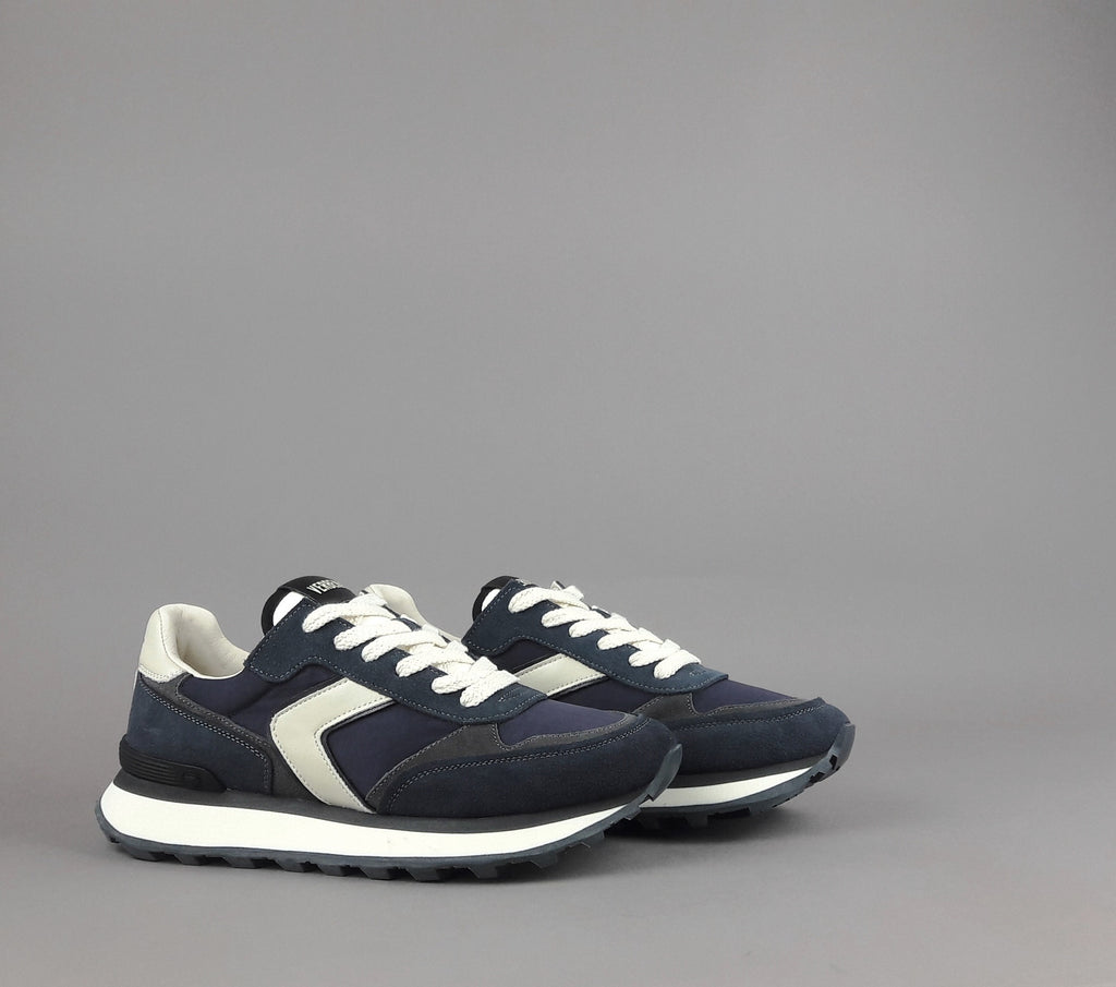 Verbenas Sneakers Uomo Camoscio Tela Blu Scuro