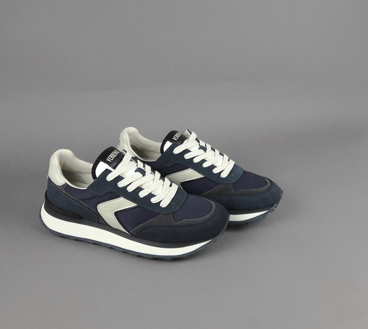Verbenas Sneakers Uomo Camoscio Tela Blu Scuro