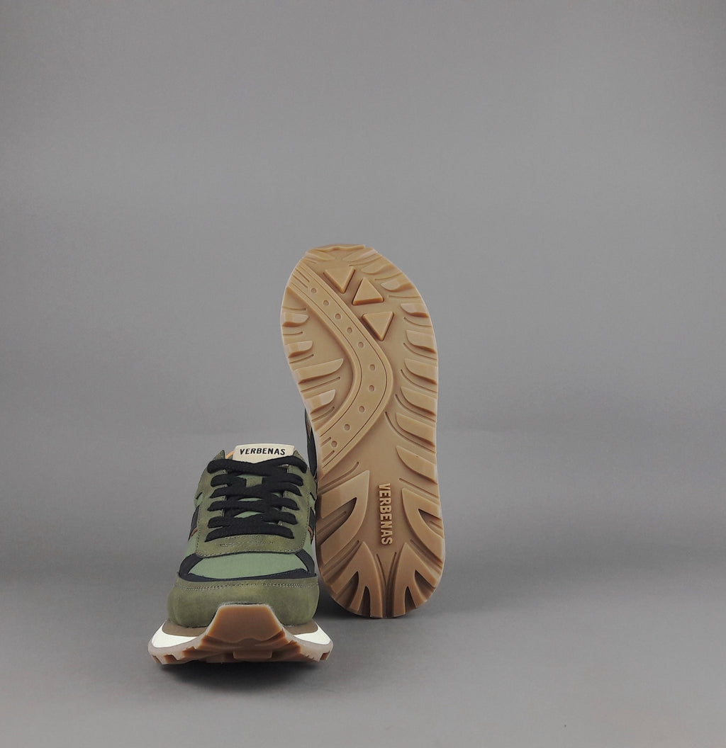 Verbenas Sneakers Uomo Tessuto E Tela Verde Militare