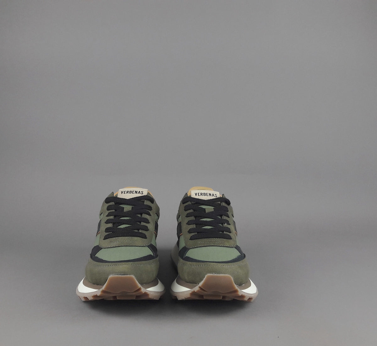 Verbenas Sneakers Uomo Tessuto E Tela Verde Militare